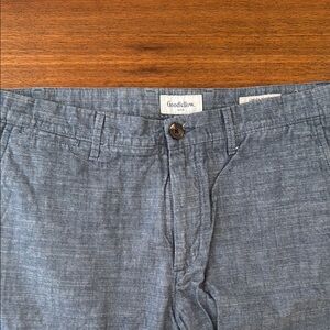 Goodfellow Blue Linen Shorts - 10.5 inseam, 34